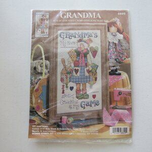 Loving Grandma Vintage Counted Cross Stitch Kit #8820